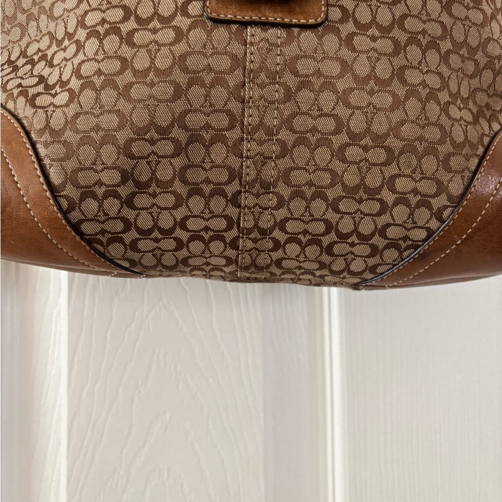 Coach VINTAGE 2004 (6376) SoHo Mini C Signature Brown/Tan Shoulder Bag VGUC - Picture 5 of 16